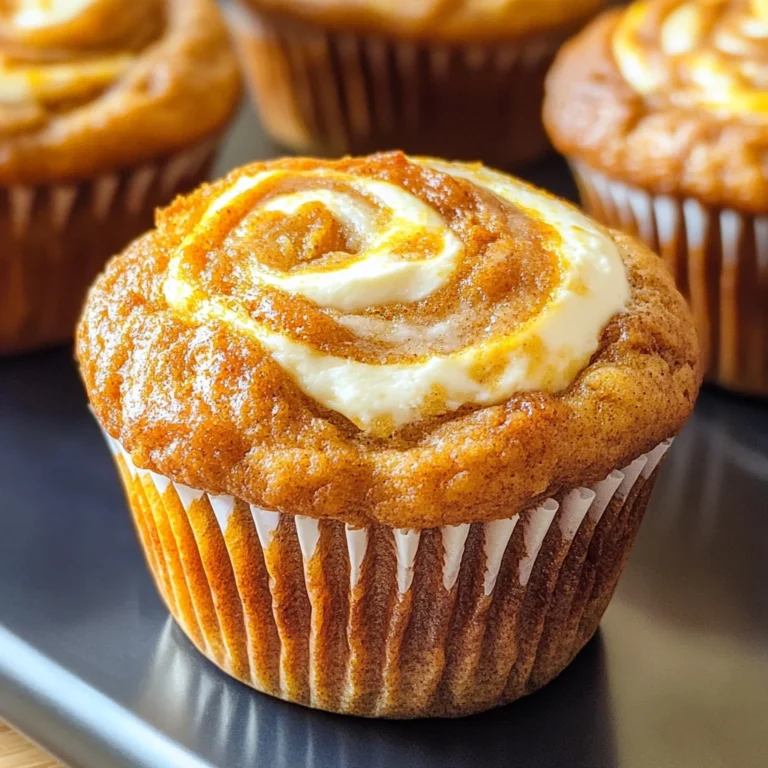 Best Swirled Pumpkin Cream Cheese Muffins