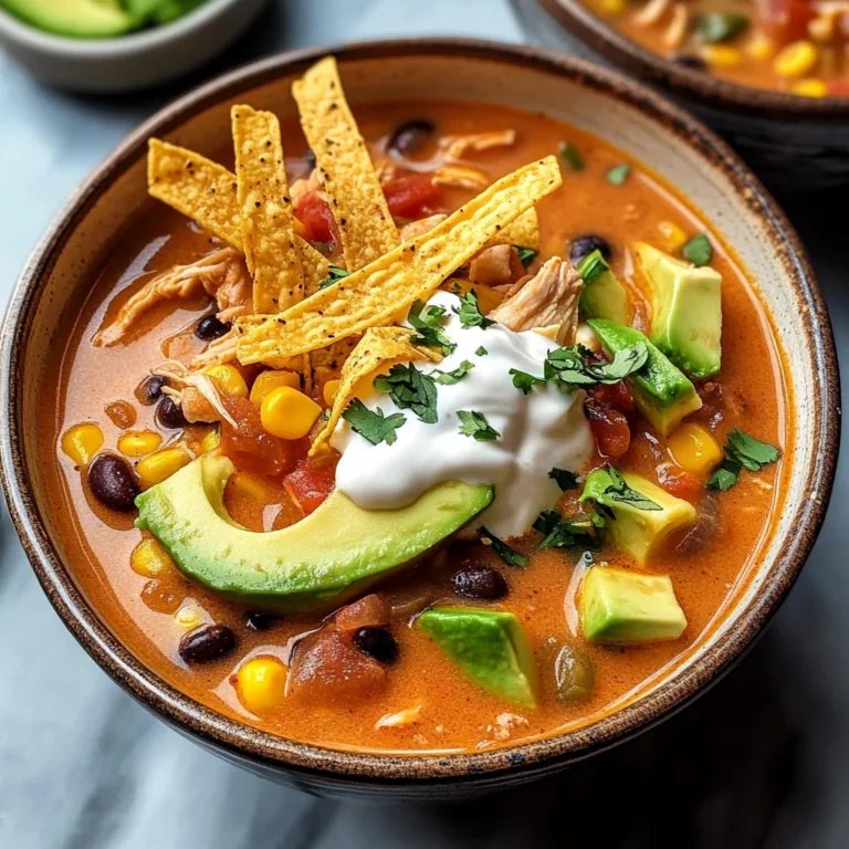 Creamy Chicken Tortilla Soup