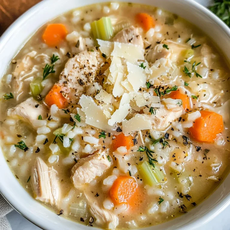 Creamy Chicken and Rice Soup