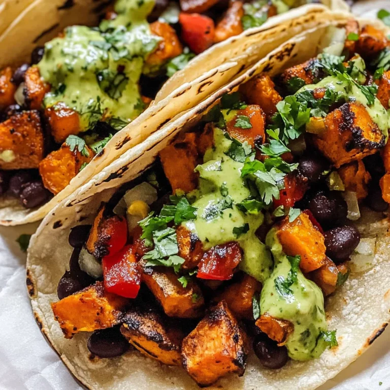 Black Bean Sweet Potato Tacos Recipe
