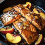 Bourbon Peach Roasted Salmon