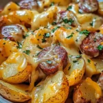 Cheesy Ranch Potatoes and Smoked Sausage