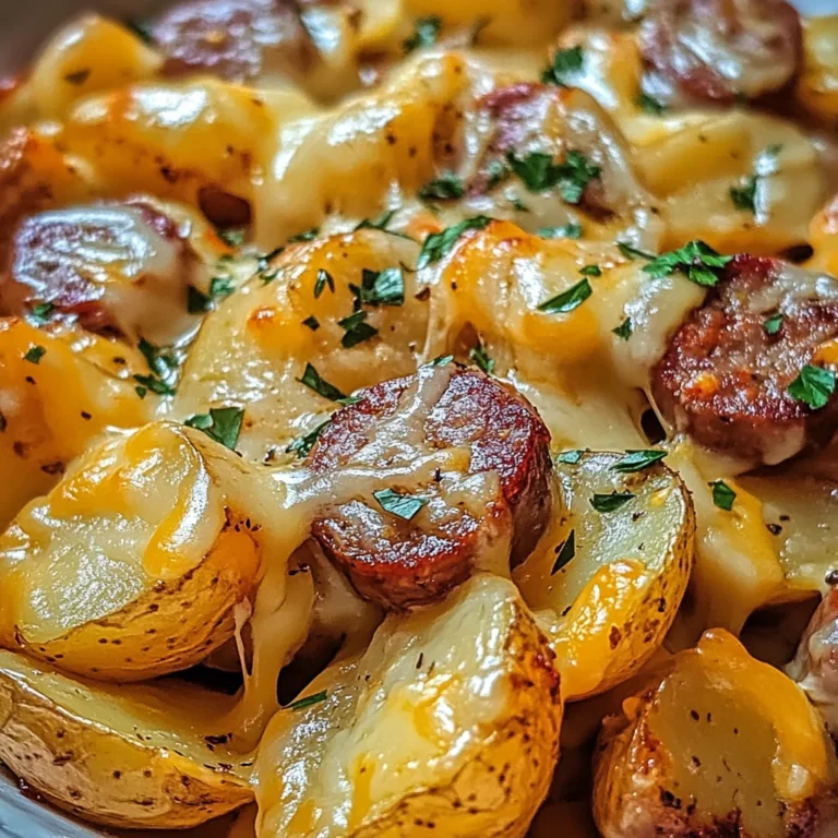 Cheesy Ranch Potatoes and Smoked Sausage