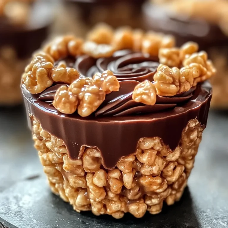 Chocolate Peanut Butter Rice Krispie Cups