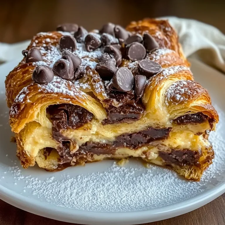 Decadent Chocolate Croissant Breakfast Bake