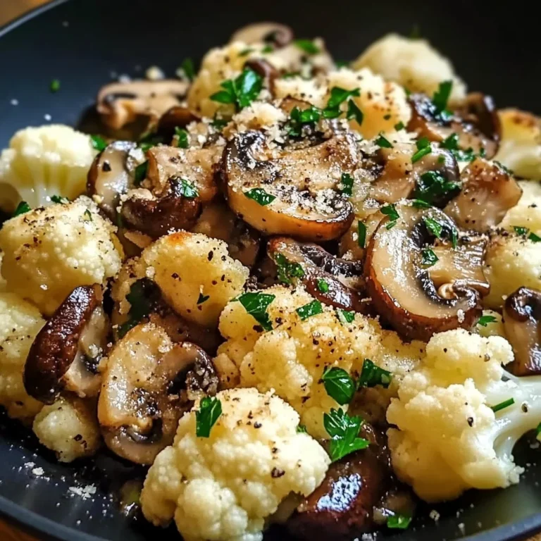 Garlic Cauliflower Mushroom Skillet: Quick & Delicious Dish