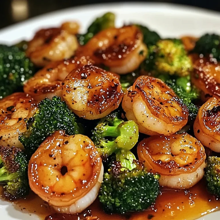 Honey Garlic Shrimp Roasted Broccoli