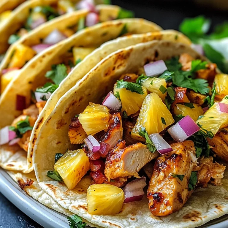 Pineapple Chicken Tacos