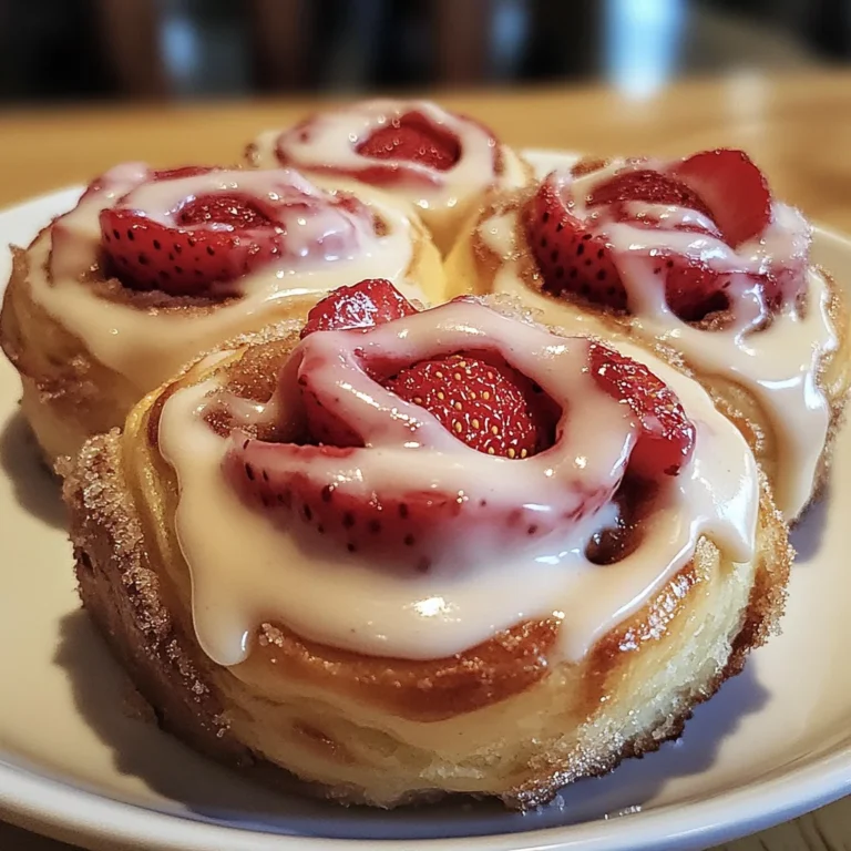 Strawberry Cheesecake Cinnabon Rolls