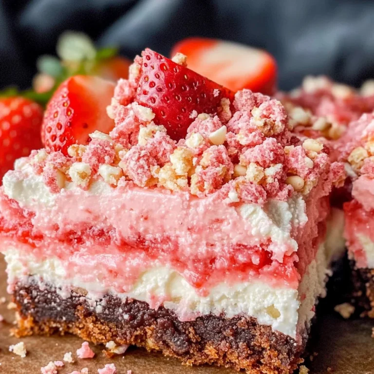 Strawberry Crunch Brownies