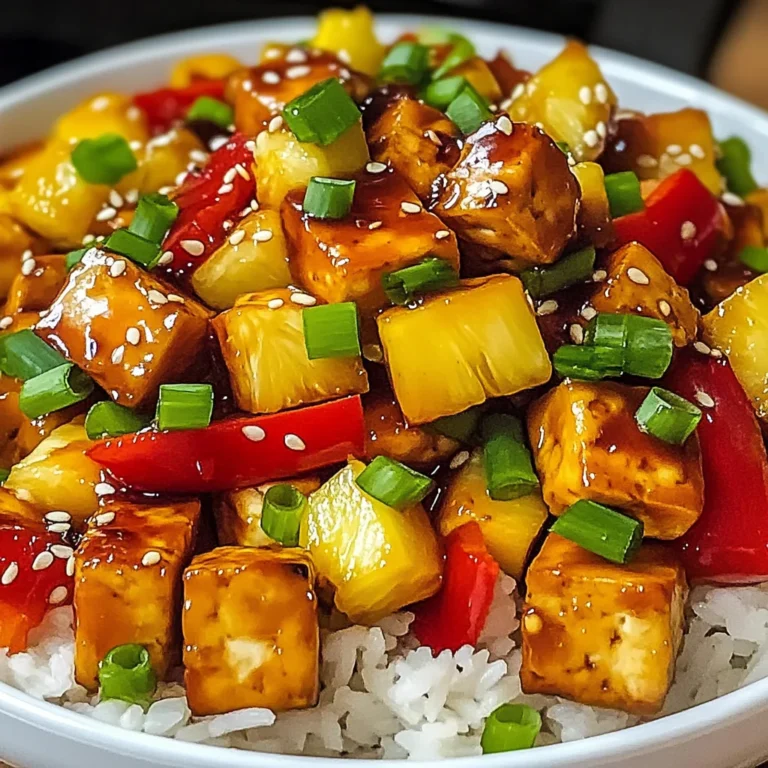 Vegan Pineapple Tofu