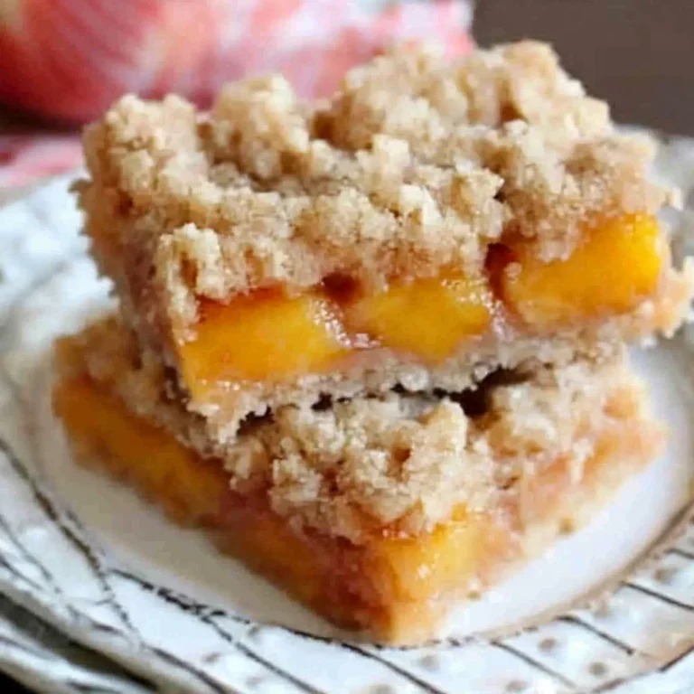 gluten free vegan peach crumb bars