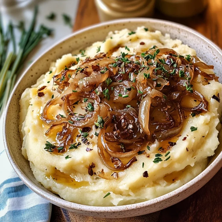 Best Ever Caramelized Onion Mashed Potatoes