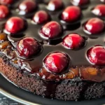 Chocolate Cherry Upside Down Cake