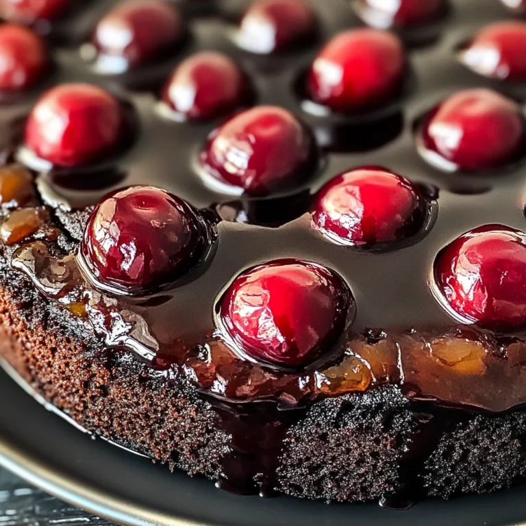 Chocolate Cherry Upside Down Cake