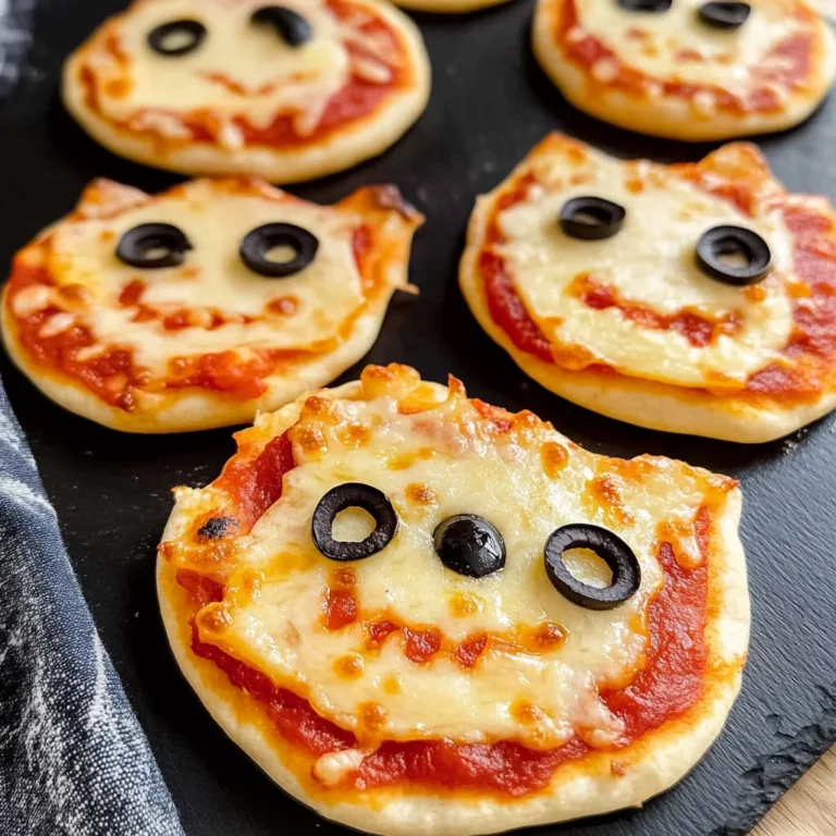 Easy Mini Halloween Pizzas