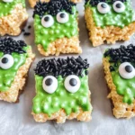 Frankenstein Halloween Rice Krispie Treats