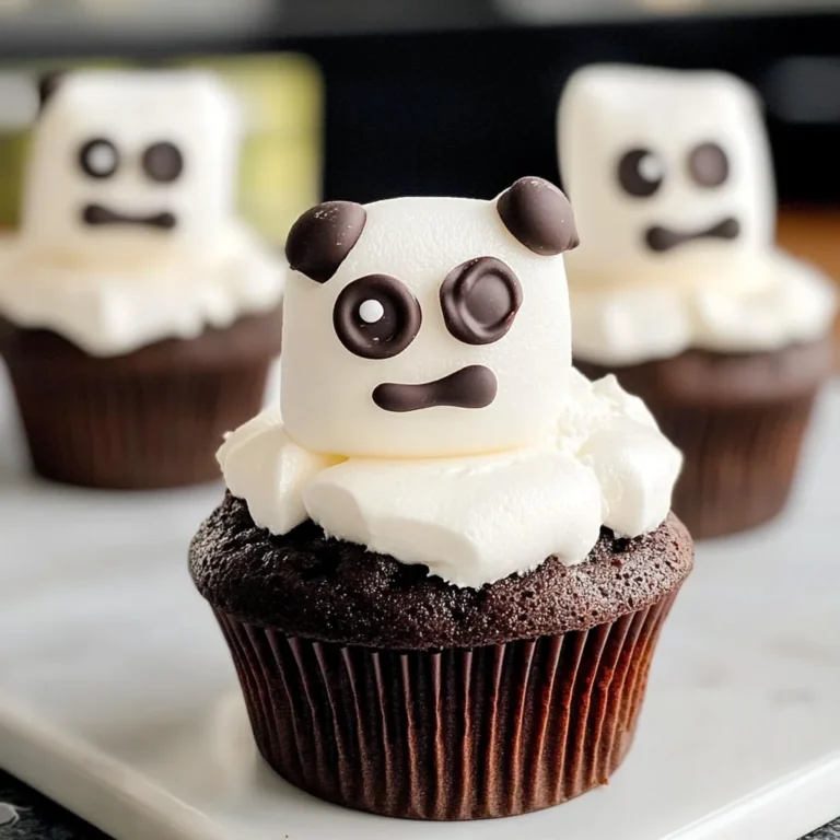 Marshmallow Ghost Cupcakes