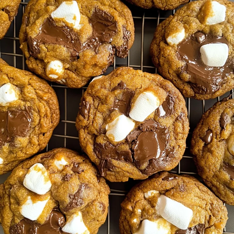 Pumpkin S'mores Cookies