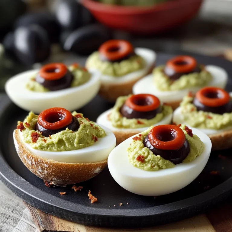 Spooky Deviled Eyeballs