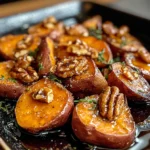 Walnut Maple Roasted Sweet Potatoes