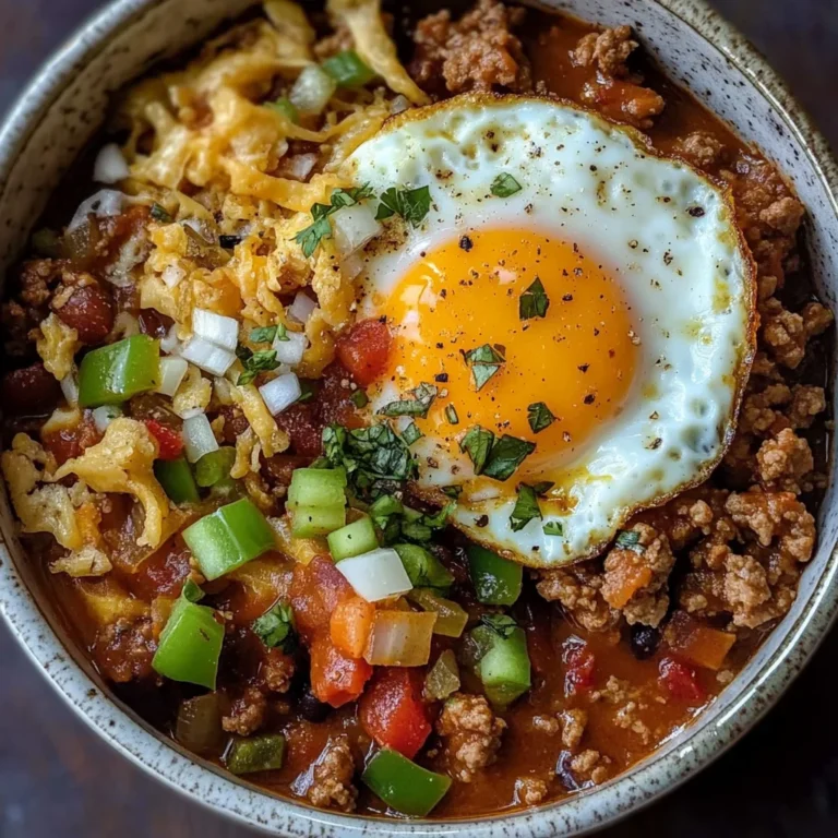 Breakfast Chili and Eggs