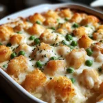 Chicken Alfredo Tater Tot Casserole: A Cozy, Comforting Dinner