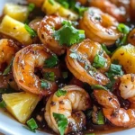 Hawaiian Garlic Shrimp with a Sweet Twist