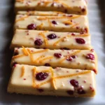 Orange Cranberry Shortbread Cookies