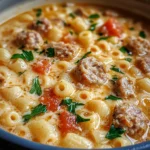 Parmesan Italian Sausage Ditalini Soup