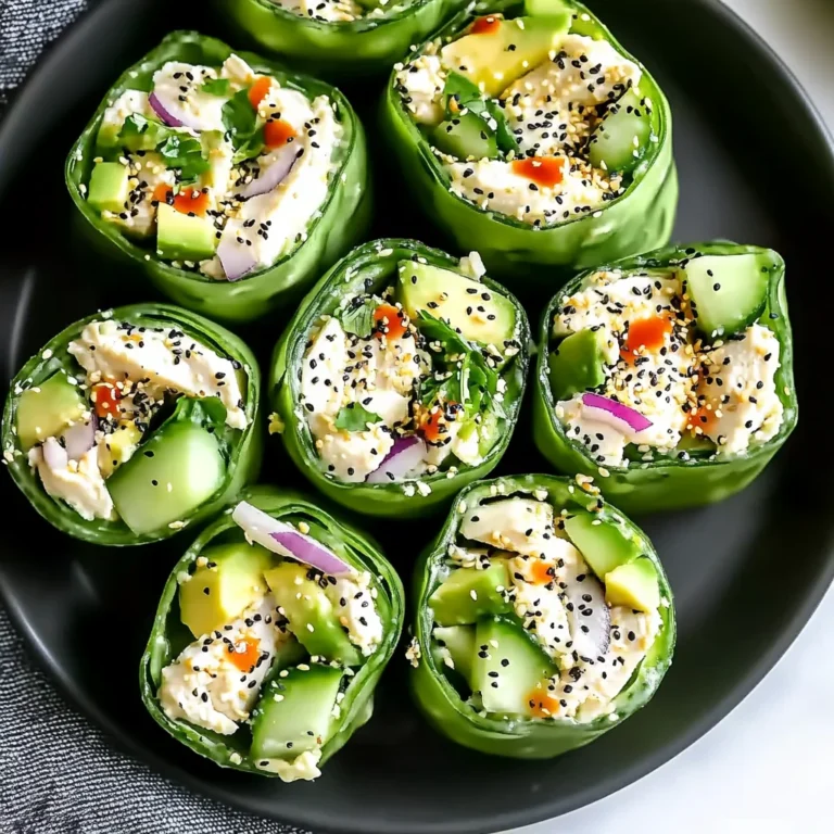Best Chicken Salad Cucumber Roll Ups
