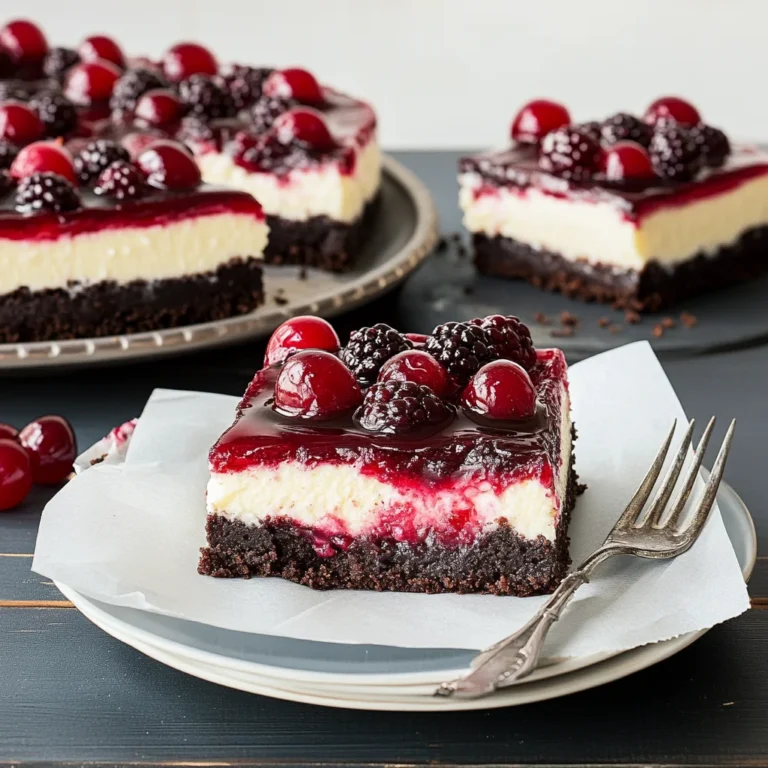 Black Forest Cheesecake Bars