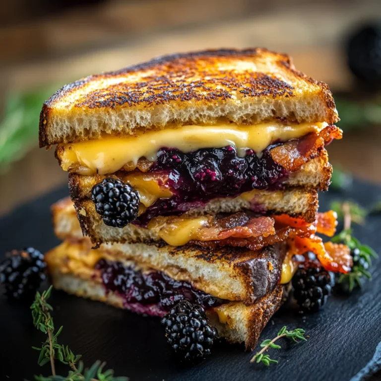 Blackberry Turkey Bacon Grilled Cheese