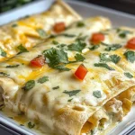 Creamy White Chicken Enchiladas