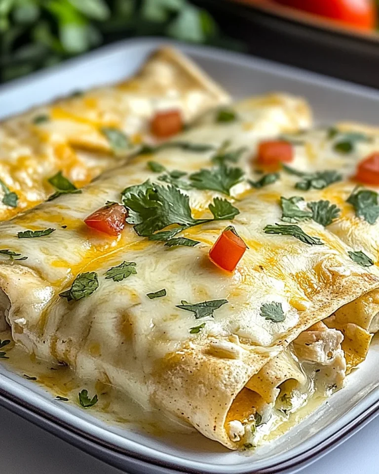 Creamy White Chicken Enchiladas