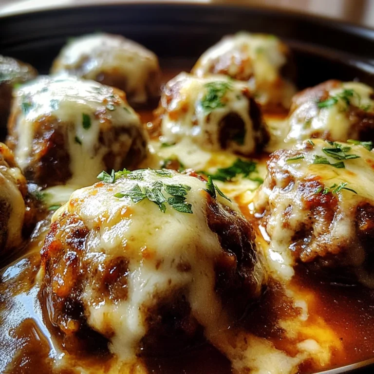 Crockpot French Onion Meatballs: 5 Steps to Comfort Bliss