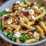 Feta & Cranberry Penne Salad with Orange Vinaigrette