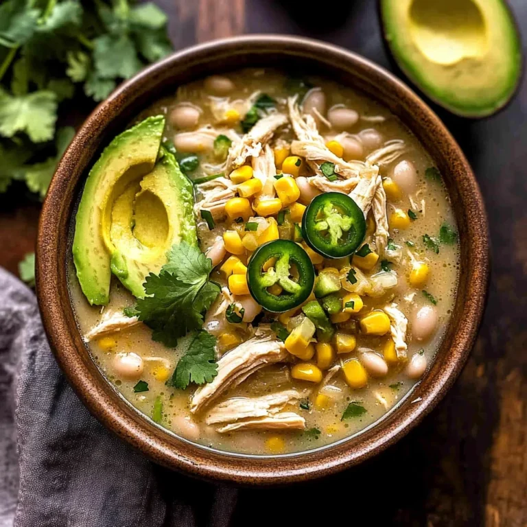 Flavorful Crockpot White Chicken Chili Soup