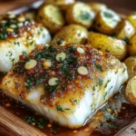 Garlic Butter Cod with Roasted Potatoes: A Culinary Delight