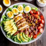 Grilled Chicken Cobb Salad with Honey Dijon {Paleo, Whole30 Option}