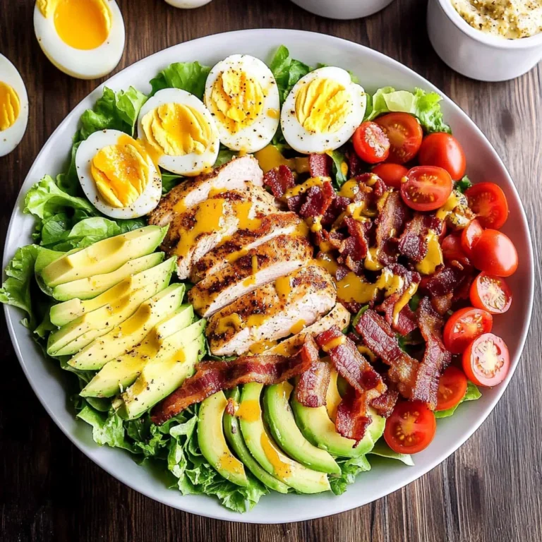 Grilled Chicken Cobb Salad with Honey Dijon {Paleo, Whole30 Option}