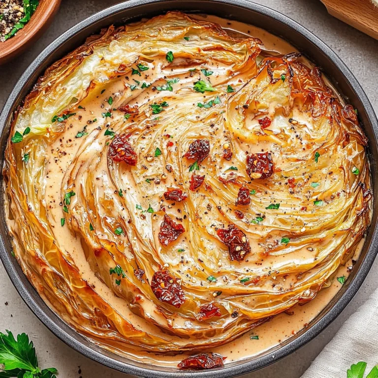 Marry Me Melting Cabbage with Creamy Tuscan Sauce