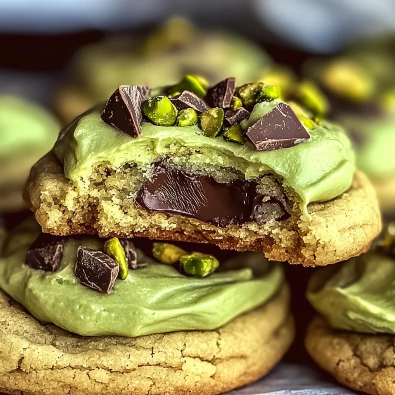Pistachio Cream Cookies that Melt in Your Mouth