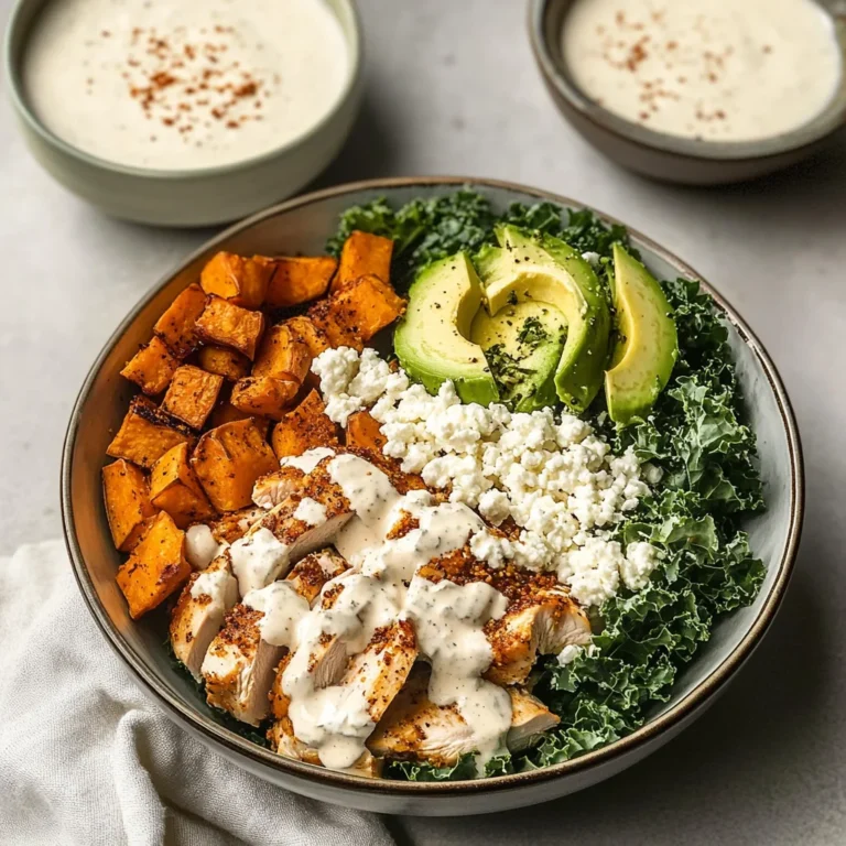 Roasted Chicken, Sweet Potato, and Kale Bowls