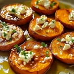 Roasted Sweet Potato Rounds with Honey & Feta Bliss