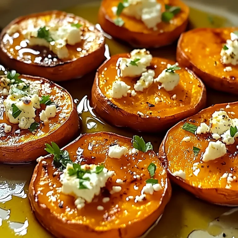 Roasted Sweet Potato Rounds with Honey & Feta Bliss