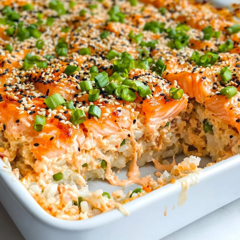Salmon Sushi Bake