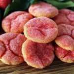 Strawberry Sugar Cookies with Sparkling Strawberry Sugar Recipe