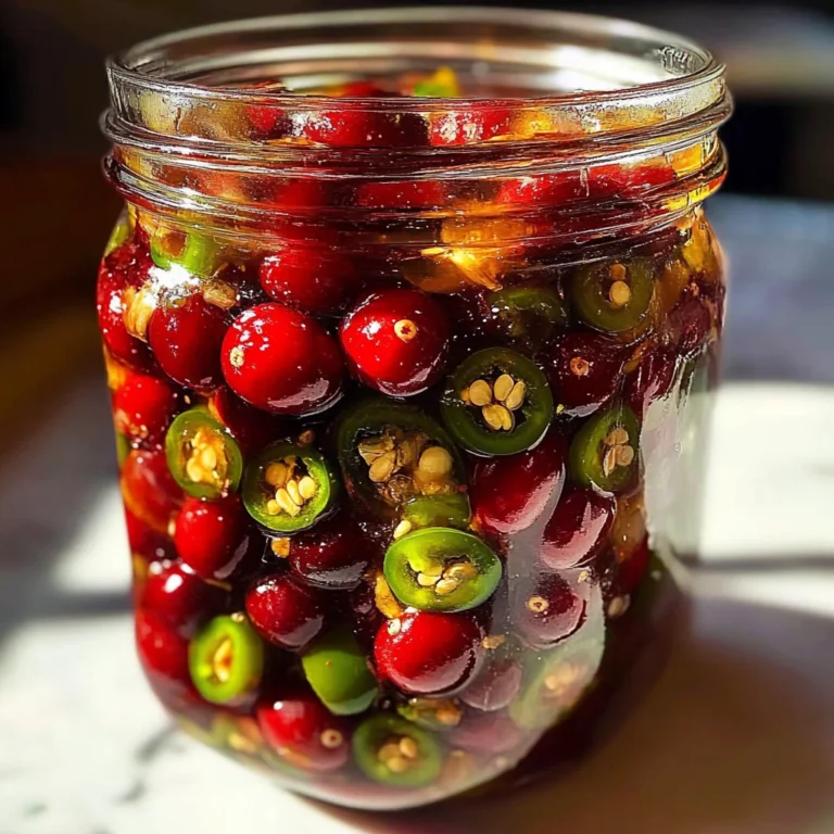 Sweet & Spicy Cranberry Jalapeño Cowboy Candy:1Amazing Treat